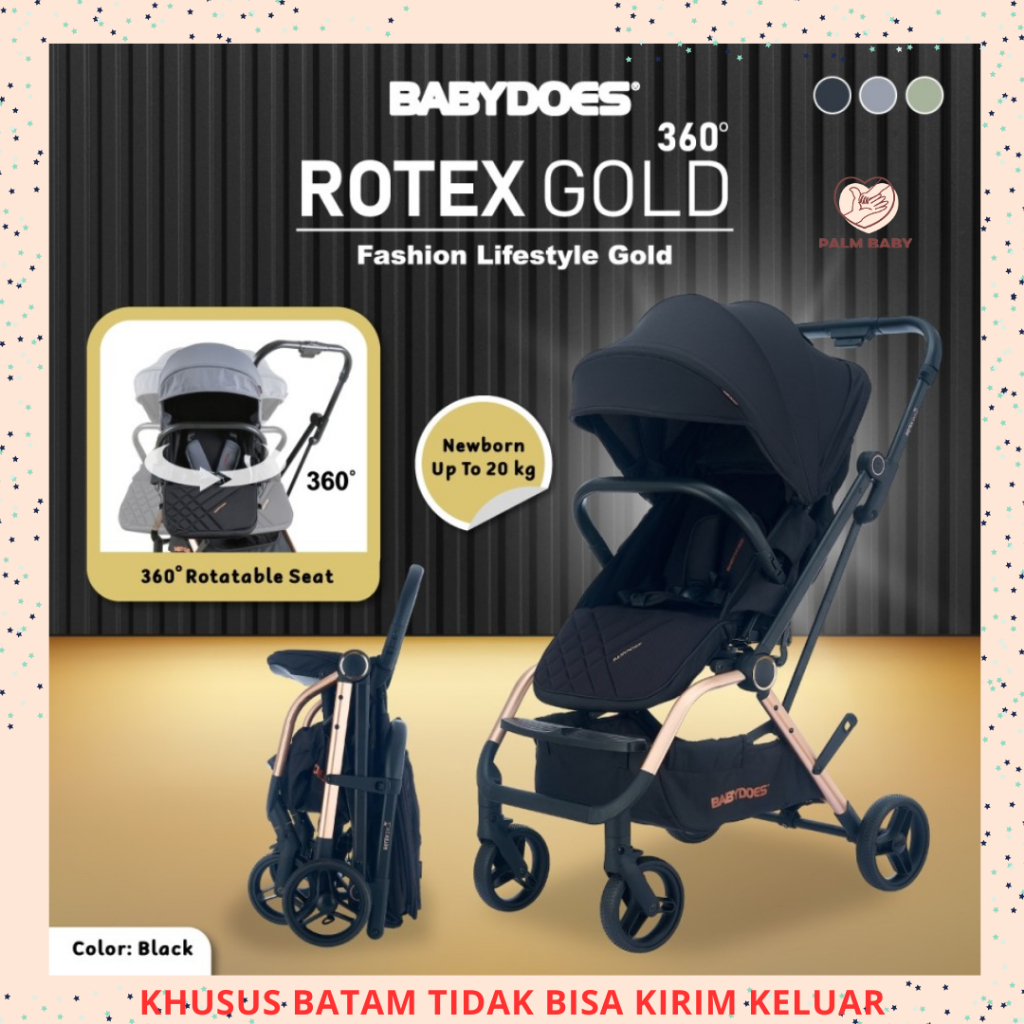 BABYDOES Rotex Gold 360 Stroller