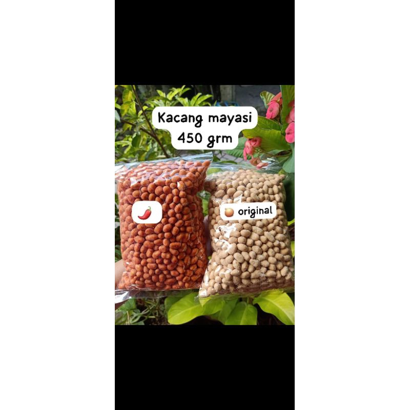 

Kacang Mayasi repack 450gr,ada varian original dan pedas