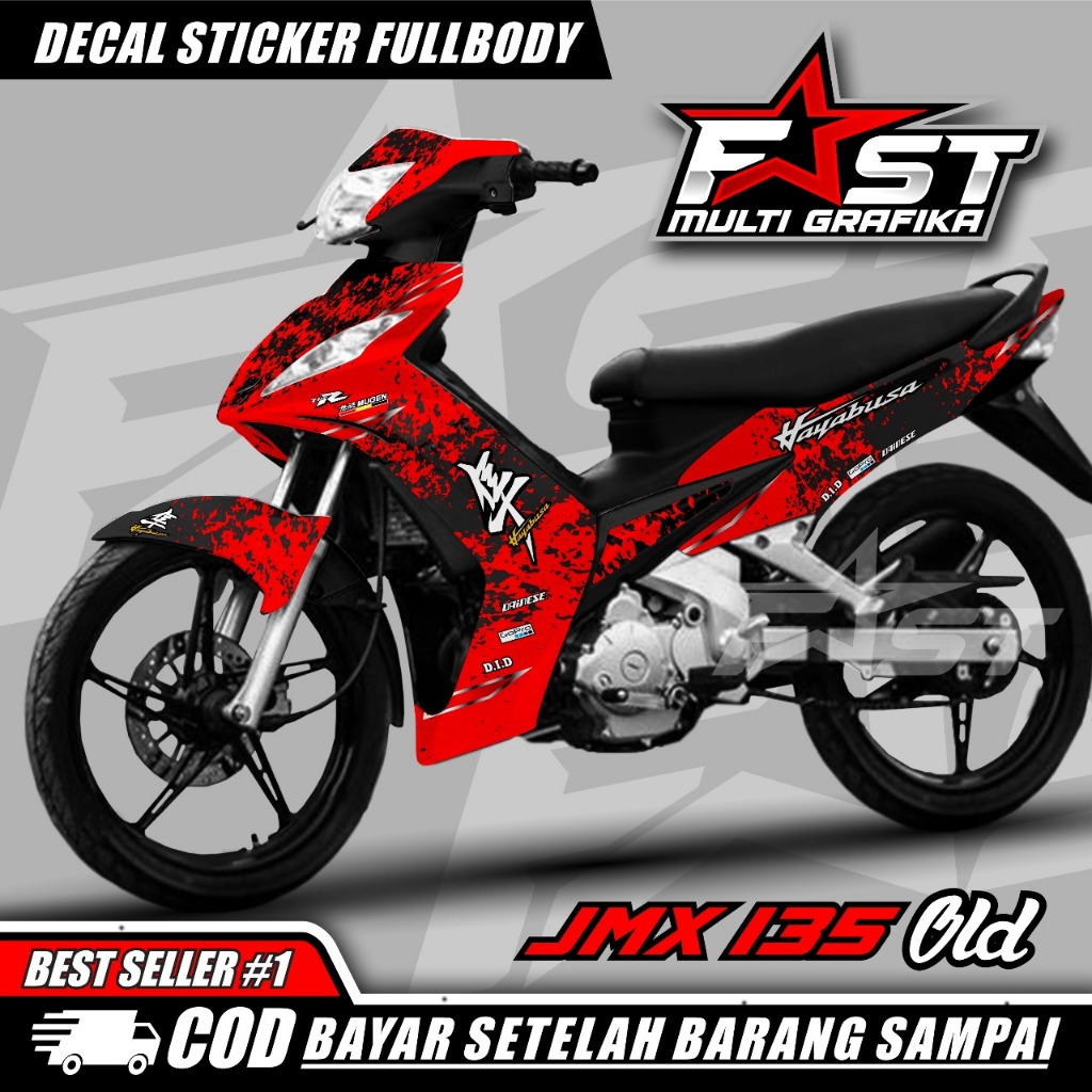 ⭐⭐⭐⭐⭐BISA COD Decal Sticker Striping Variasi Jupiter Mx Old Hayabusa - Stiker Jupiter Mx Lama - Jupi