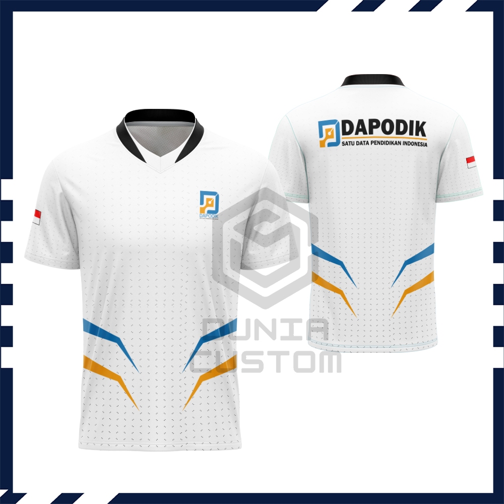Baju Jersey Operator Dapodik | Kaos Pria Seragam DAPODIK OPERATOR Lengan Pendek Fullprint
