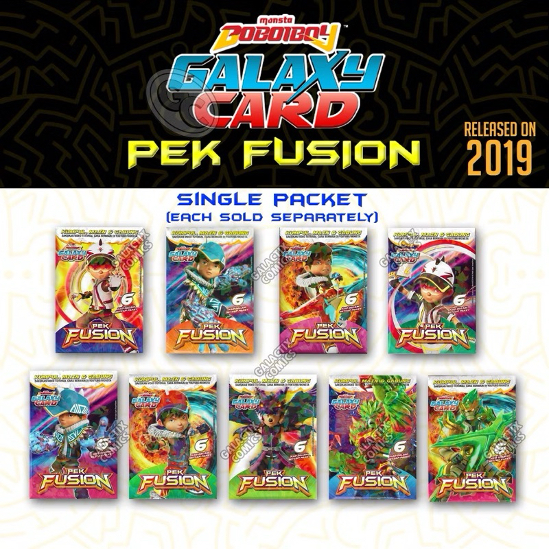 BoBoiBoy Galaxy Card Kad Pek Fusion - Single Pack