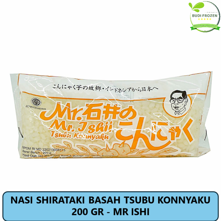 

NASI SHIRATAKI BASAH TSUBU KONNYAKU 200 GR - MR ISHI / NASI DIET PORANG