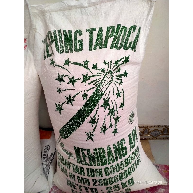 

Tepung aci alus / Tapioka cap kembang api asli banjaran tegal repack 1 kg.. kualitas premium