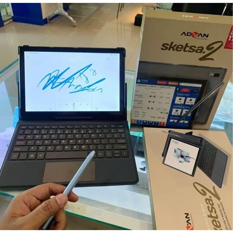 Advan Tablet Sketsa 2.0 Layar 10.1" Bonus Keyboard+Case