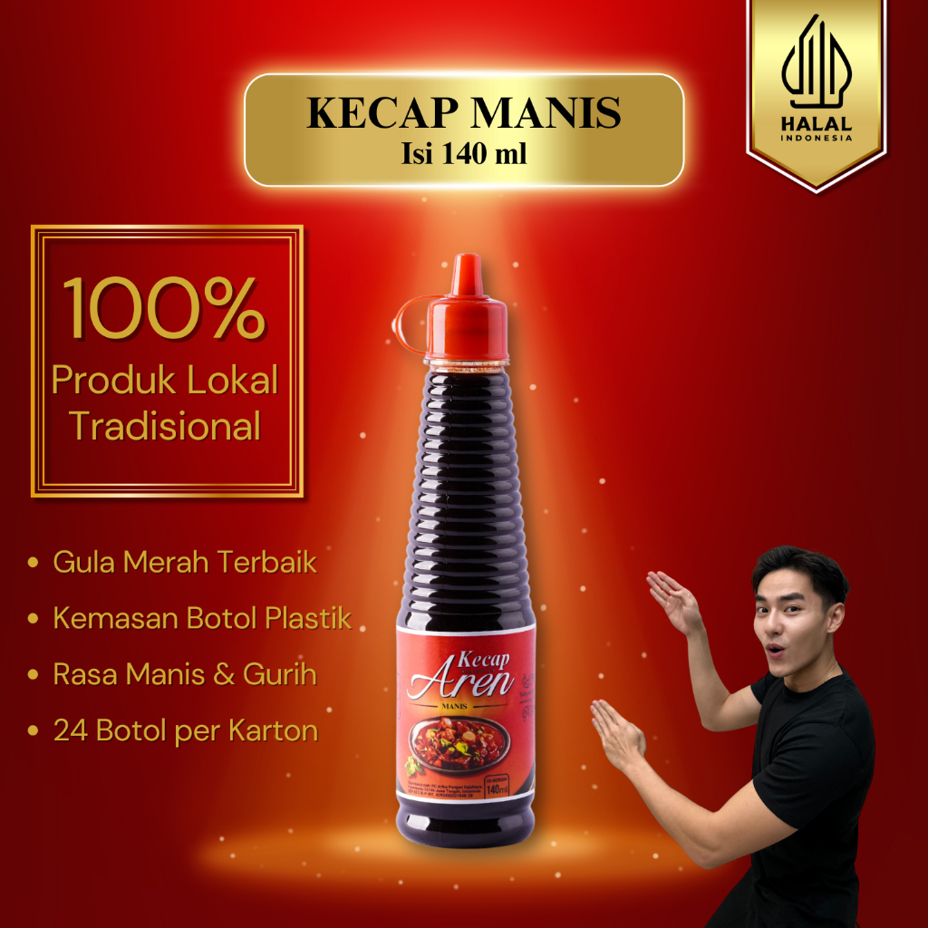 

Kecap Manis Kecap Aren isi 140 ml Kemasan Botol Plastik Eceran