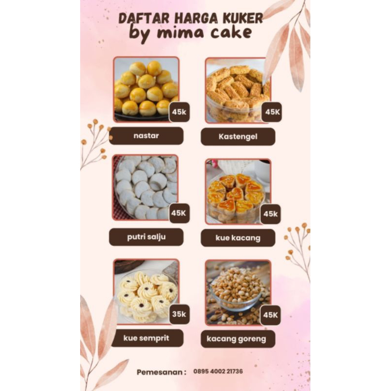 

KUE HIDANGAN LEBARAN TERMURAH 500grm