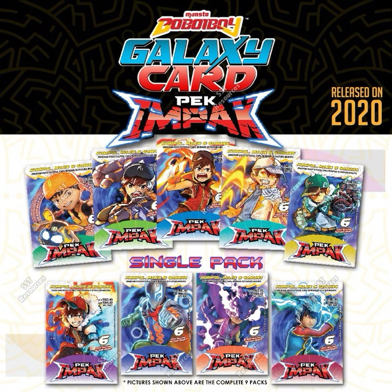 BoBoiBoy Galaxy Card Kad Pek Impak - Single Pack RaRe (LIMITED LAST STOCKS)