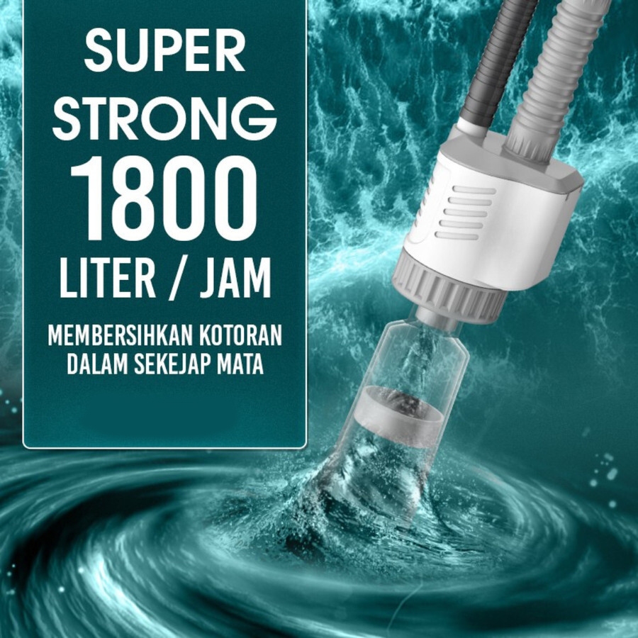 Vacuum Kolam Aquarium/Electric Vacumn/Siphon Gravel Aquascape 1800 L/H