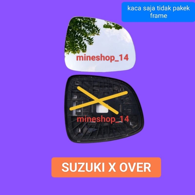 Kaca spion Kaca Sepion Mobil Suzuki X OVER SX 4 Refill isi Ulang Hanya Kaca Tanpa Braket Atau Duduka