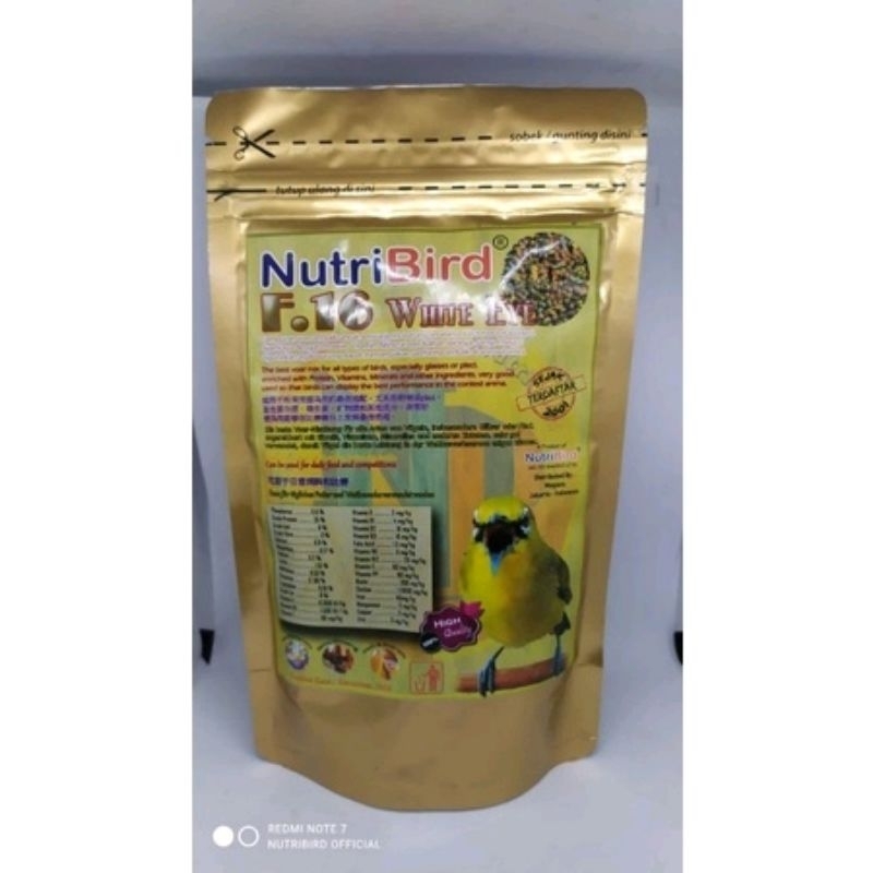 NutriBird F.16 WHITE EYE 150gr pakan burung pleci