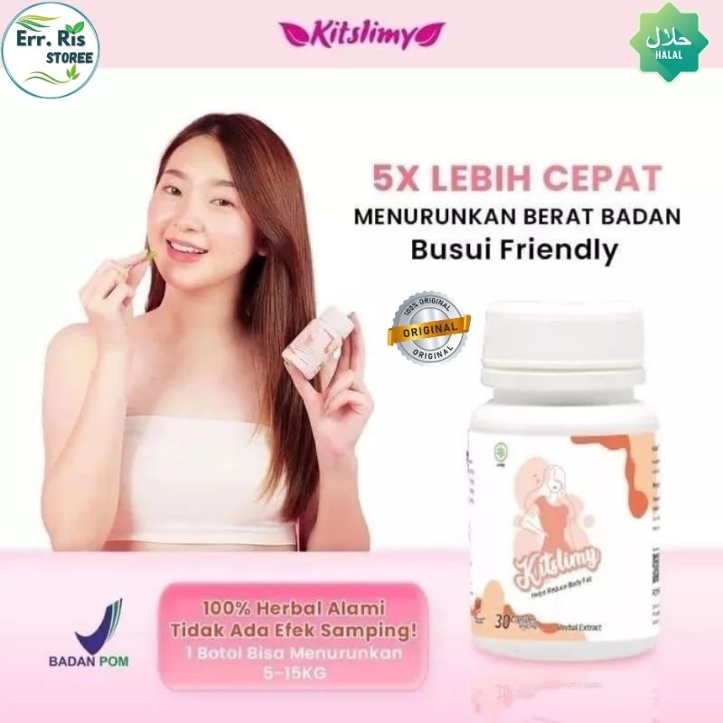 

KITSLIMY KAPSUL Bermanfaat untuk Membantu Menurunkan Berat Badan Secara Cepat Dan Alami HALAL DAN BPOM