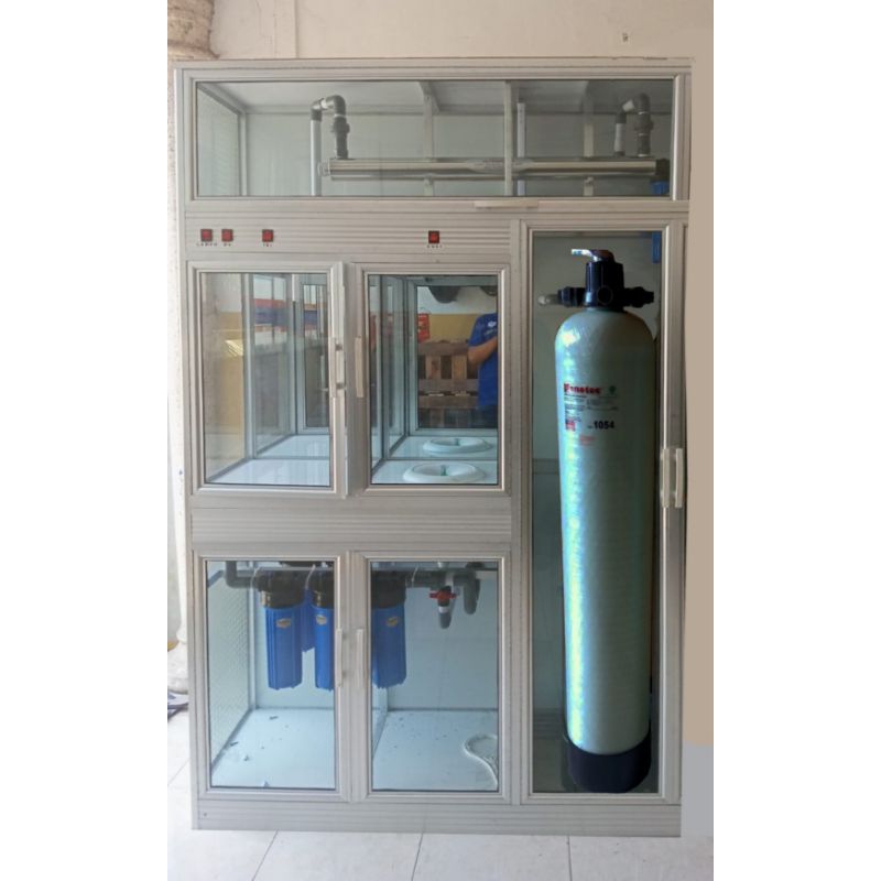 Paket Hemat Minimalis Mesin Air Minum Isi Ulang Mineral Water 1 Isi 1 Cuci 1 Tabung Tanpa Tandon