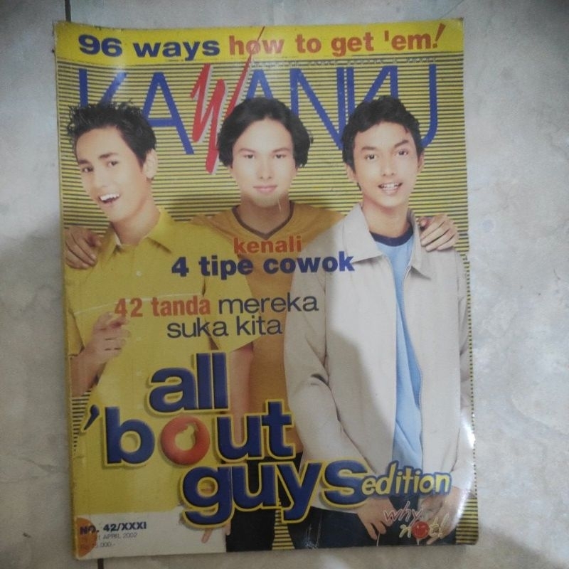 Majalah Kawanku 15-21 April 2002 Cover Nicholas Saputra