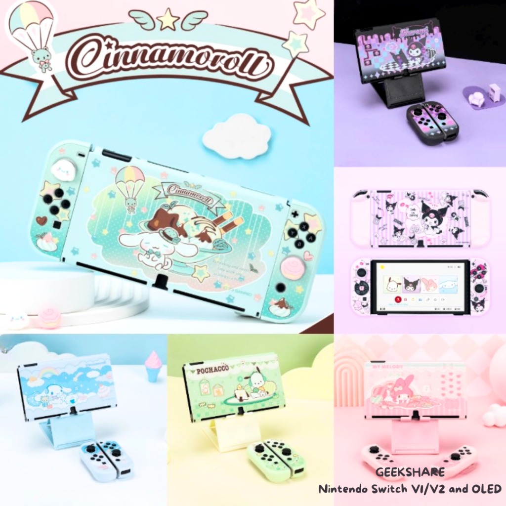 SWITCH 1 & OLED Geekshare Sanrio Nintendo Switch 1 Case Accessories