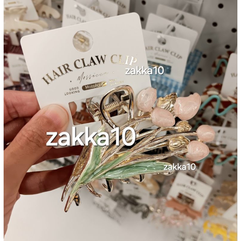 OHSOME Jedai Hair Claw Clip Tulip Flowers | Aksesoris Rambut Wanita Bunga Tulip