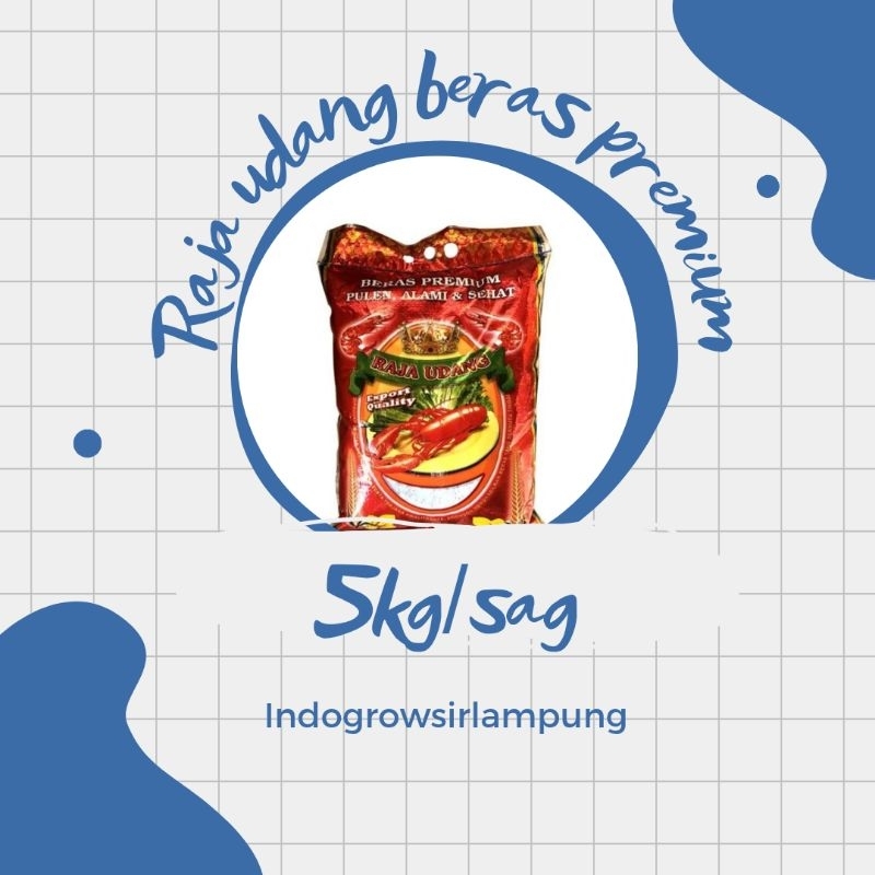 

raja udang beras premium 5kg/sak