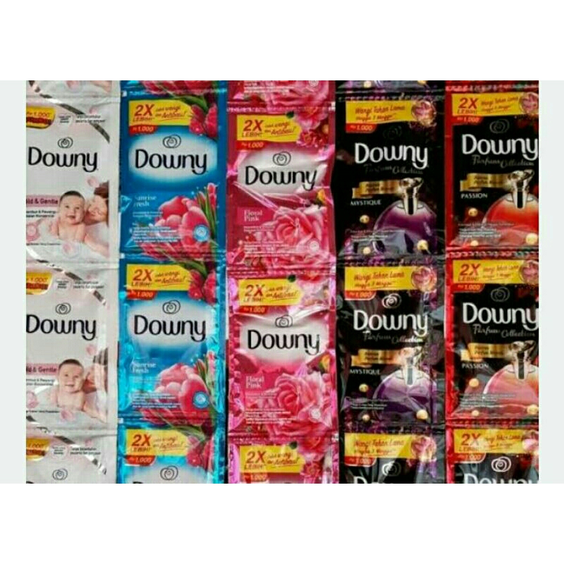DOWNY PEWANGI 1000 RENTENG 1LUSIN 12 SACHET WARNA RANDOM- PEWANGI DOWNY RENCENG-SOFTENER DOWNY