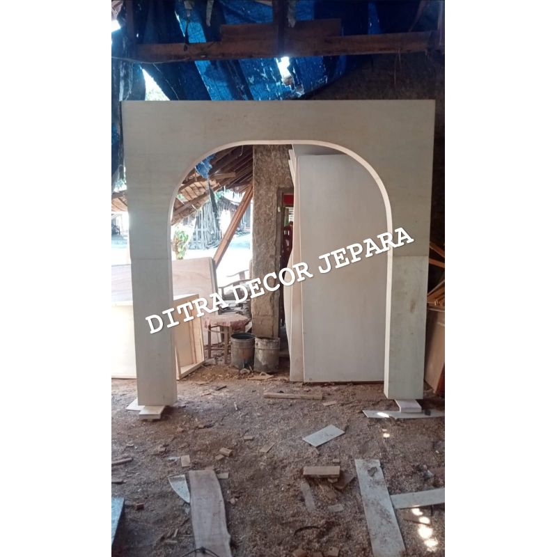Pintu masuk pelaminan / Pintu masuk wedding / Pintu masuk Dekorasi / Pergola pintu masuk / Pintu mas