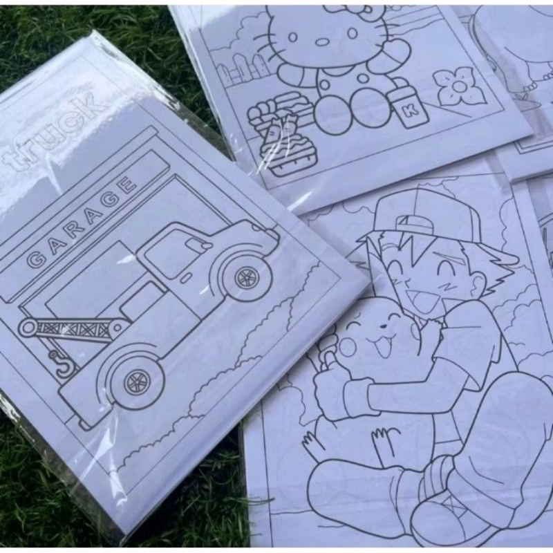 

Kertas 10 lembar A5 mewarnai coloring