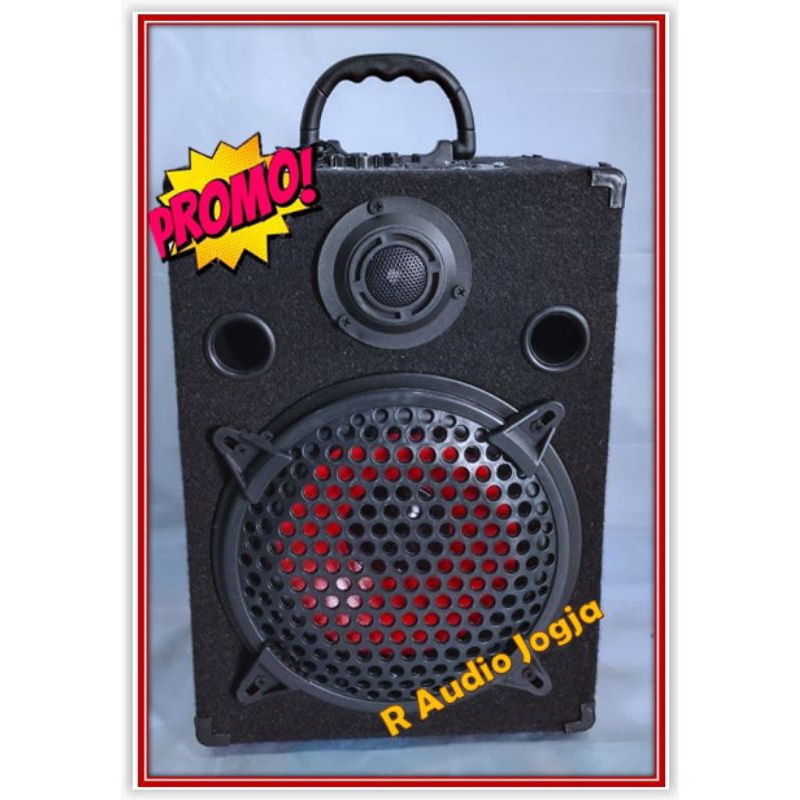 Speaker Aktif Bluetooth & Karaoke Super Bass 8inch