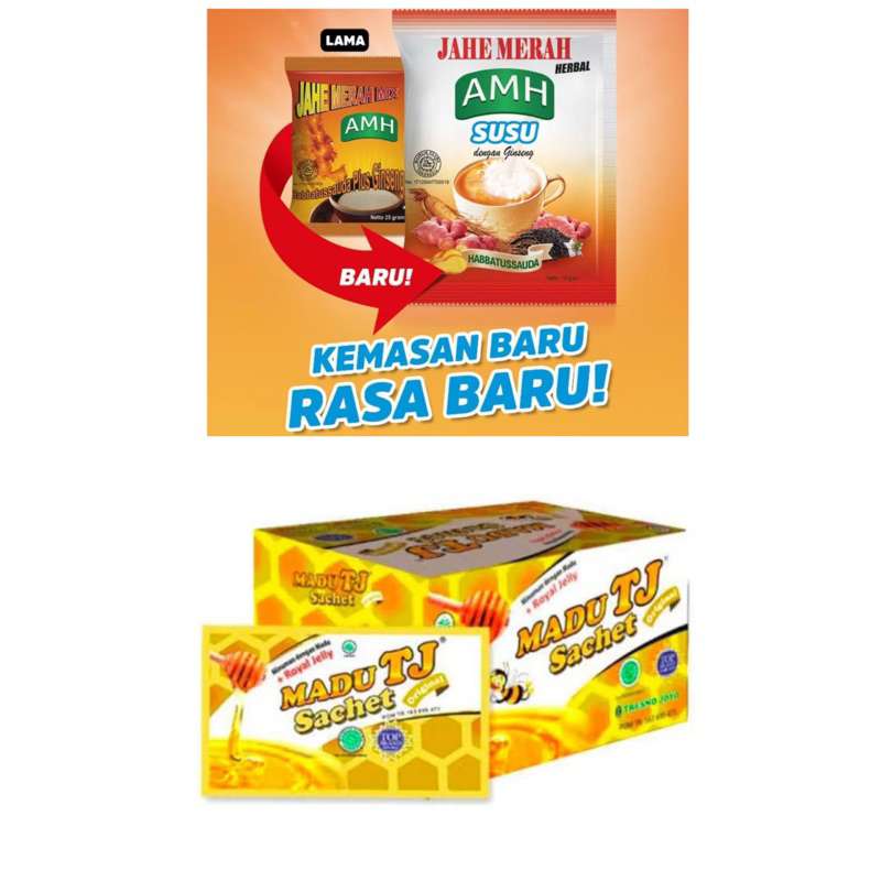 

Jahe Merah Herbal Saus Madu Tj Sachet