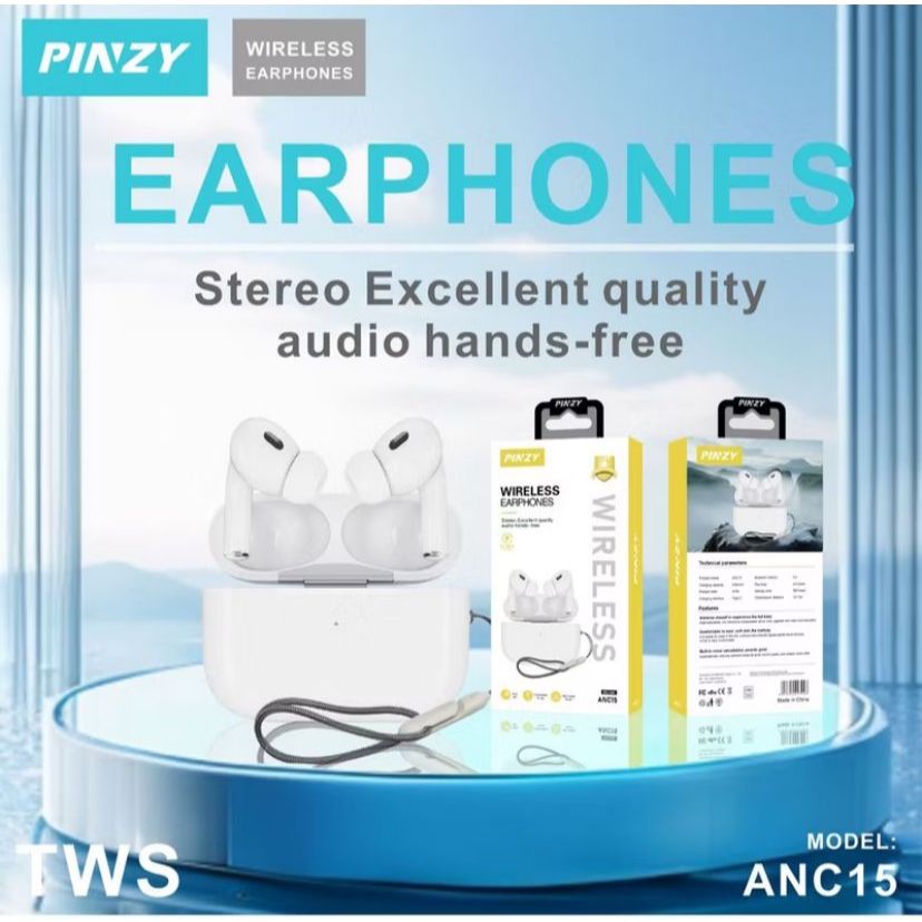 ￼PINZY TWS Series Wireless Stereo Earphone TWS ANC PINZY anc-15 anc15