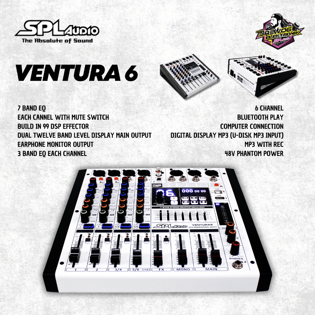 ORIGINAL MIXER BREWOG SPL AUDIO VENTURA 6