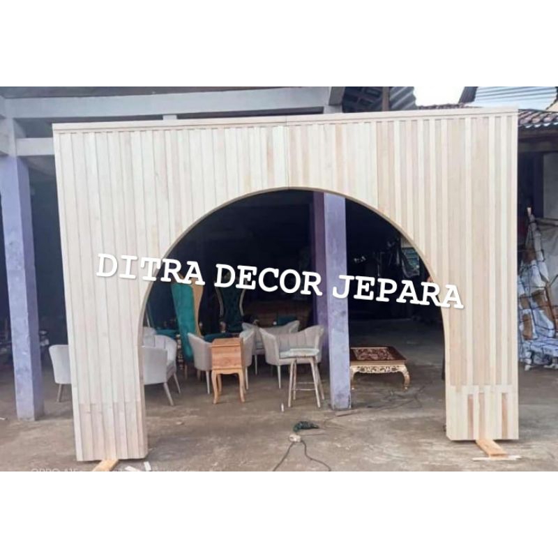 Pintu masuk pelaminan / Pintu masuk wedding / Pintu masuk Dekorasi / Pergola pintu masuk / Pintu mas
