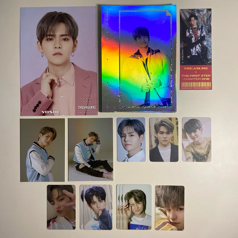 YOSHI TREASURE TFS THE FIRST STEP Chapter 2 1 EFFECT Photocard PC Green Black White 2021 WELCOMING C