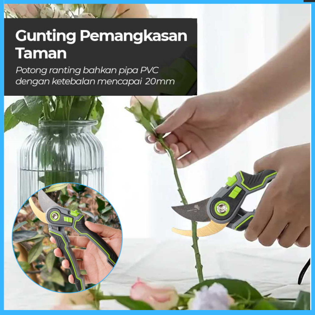 COD KNIFEZER Gunting Pemangkas Taman Dahan Dan Ranting Serbaguna Super Tajam Scissors 20mm 1025