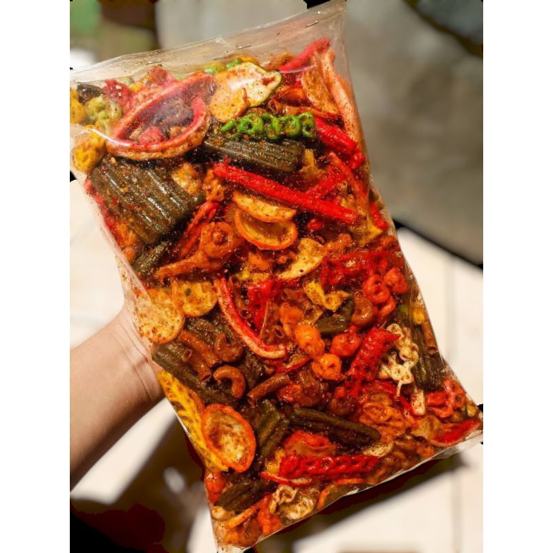 

Seblak Kering Pedas Daun Jeruk Mix