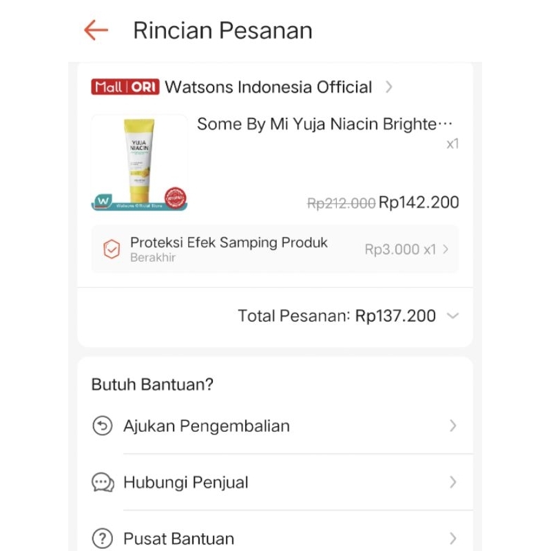 preloved moist niacin brightening some by mi exp 2026