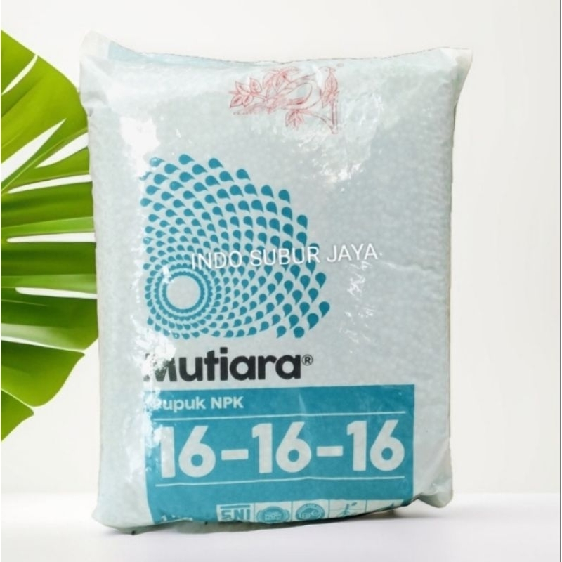 Pupuk Mutiara NPK 16-16-16 1 Kg Pupuk Buah, Bunga, Daun