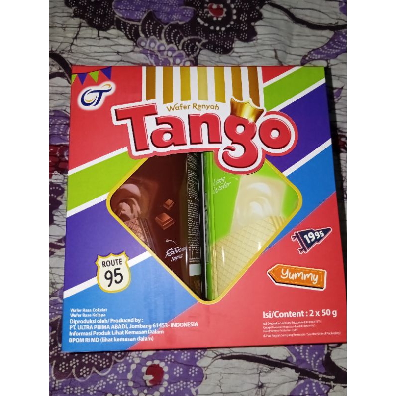 

Tango Wafer Kaleng 240gr, Tango Route 95 isi 2 x 50 g