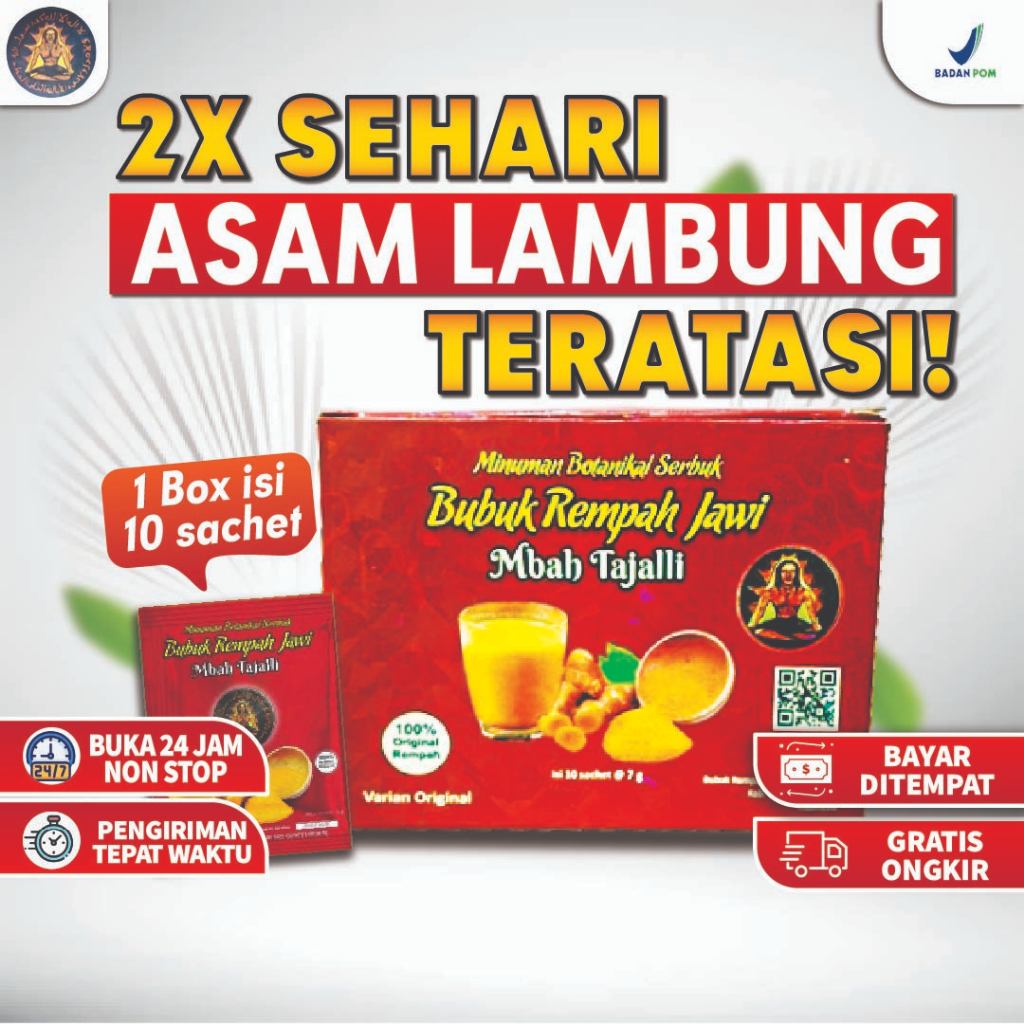 

1 Box GULA AREN Bubuk rempah Jawi Solusi Murah Atasi Asam Lambung Pegal Linu Varian AREN 10 Saset