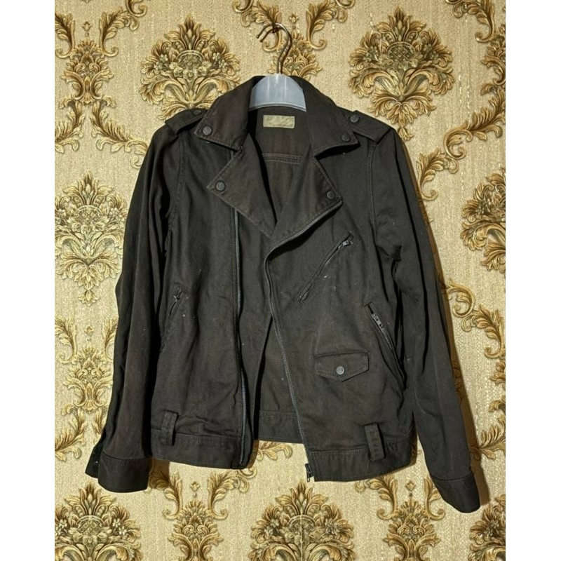 jaket ramones denim kanvas