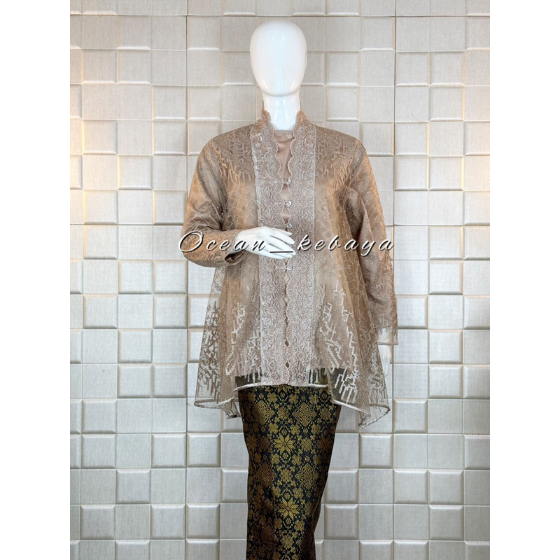 TERLARIS Kebaya Outer Bordir Motif Mawar