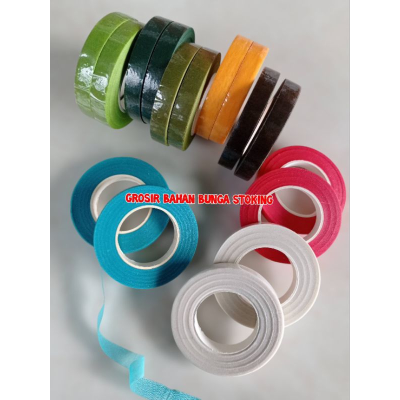 

Floral Tape 30 Yard 1 Roll Pelipit 30 Yard Isolasi Bunga Selotip Tangkai Bunga Flower Tape Solasi Kertas Solatip Batang Solatip Bunga