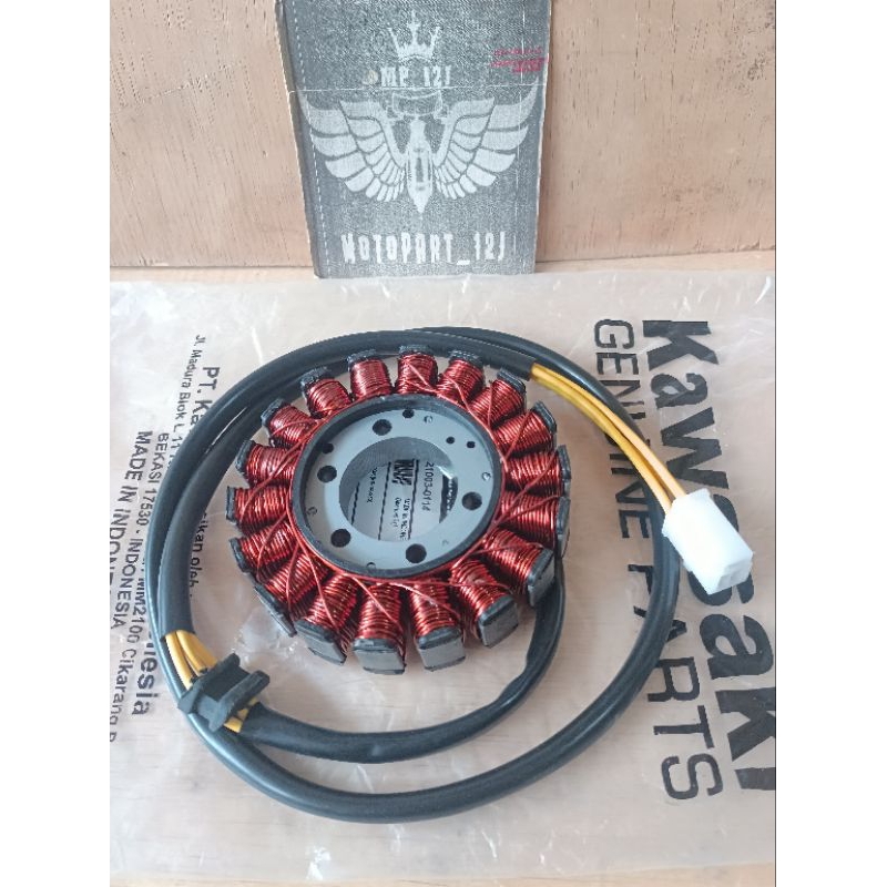 Spull Spol Stator Assy Kawasaki Ninja 250 Karbu (Tahun 2008-2012)