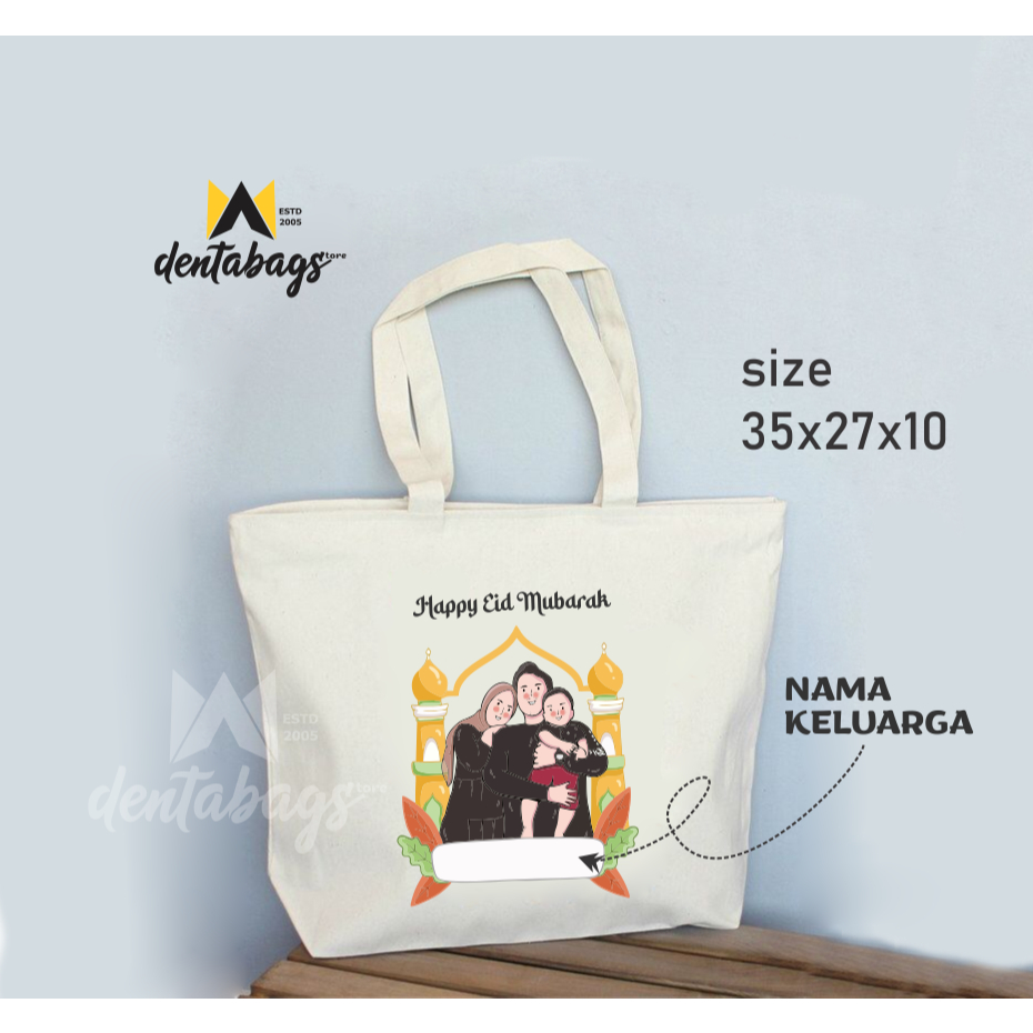 

[CUSTOM NAMA] Tas Idul Fitri / Tas Lebaran / Kantong Lebaran / Kantong Idul Fitri / Souvenir Idul Fitri