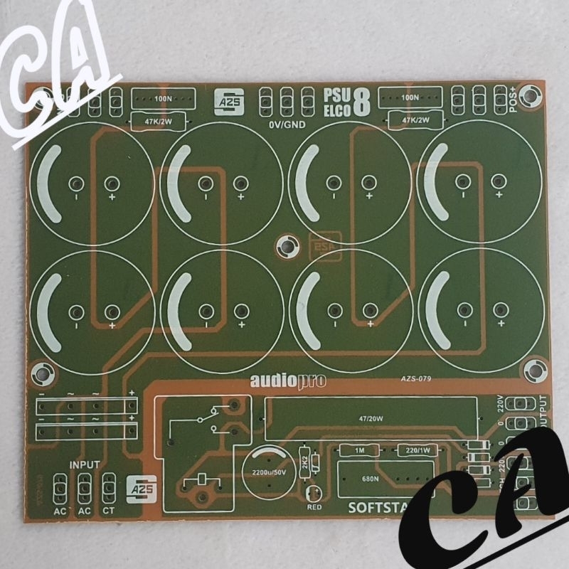 PCB PSU 8 ELCO PLUS SOFTSTART SOFT START