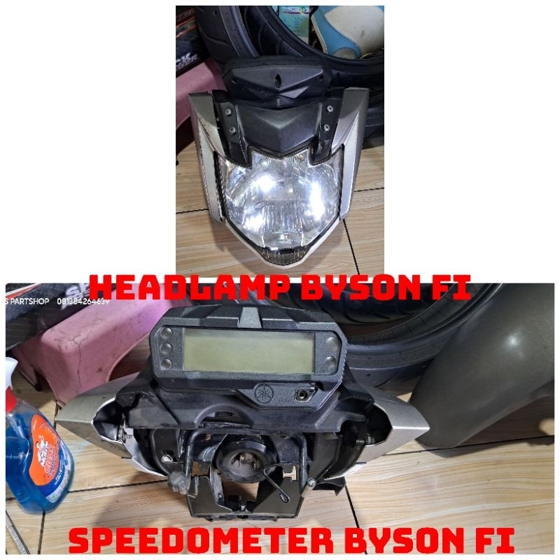 headlamp lampu depan set speedometer yamaha byson fi original