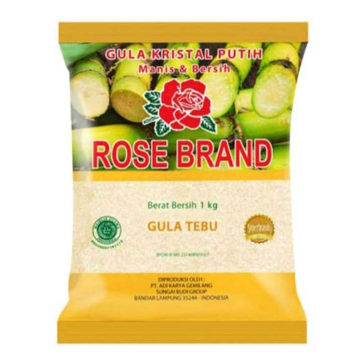 

Gula Kristal Putih Rose Brand Berat Bersih 1 kg