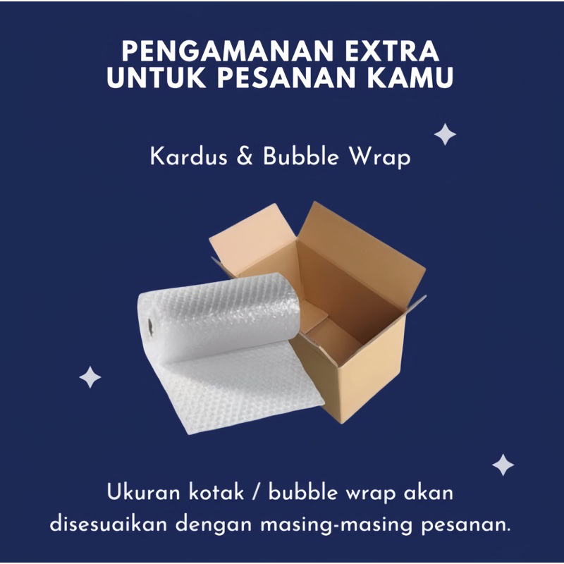 

Pengamanan Extra Untuk Pesanan Kamu Kardus & Bubble Wrap