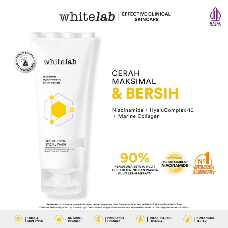 WHITELAB- FACE WASH BRIGHTENING & ACNE CARE