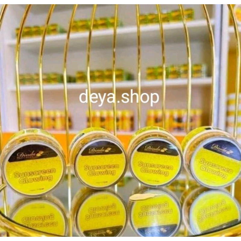 Sunscreen Glowing Dinda skincare BPOM Spf 50++