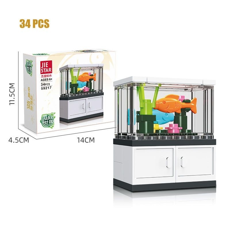 Mini Fish Tank Lee Han Boys next door, lego fish tank Lee Han  , Fish tank building block Lee Han