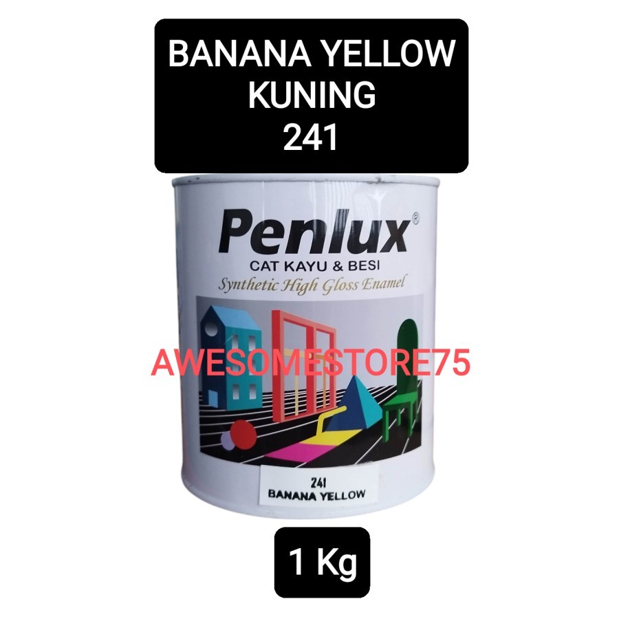Cat Minyak Kayu & Besi PENLUX 1 Kg - BANANA YELLOW Kuning 241 Kaleng Avian Nippon