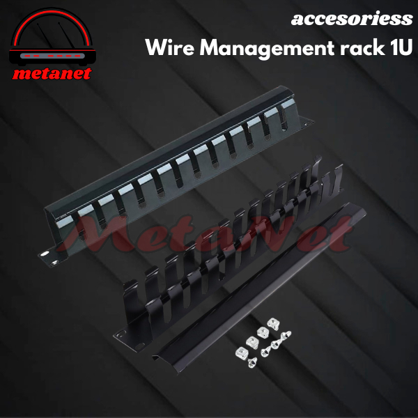 Wire Management Rack 1U | Untuk Rack Server Cable