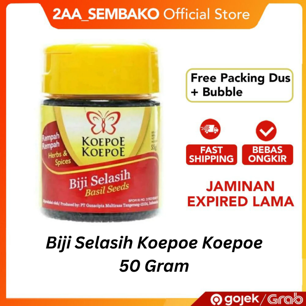 

Biji Selasih Koepoe Koepoe 50 Gram
